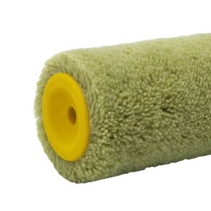 Green Fabric Wall Paint Roller , Acrylic Brush Professional Paint Roller