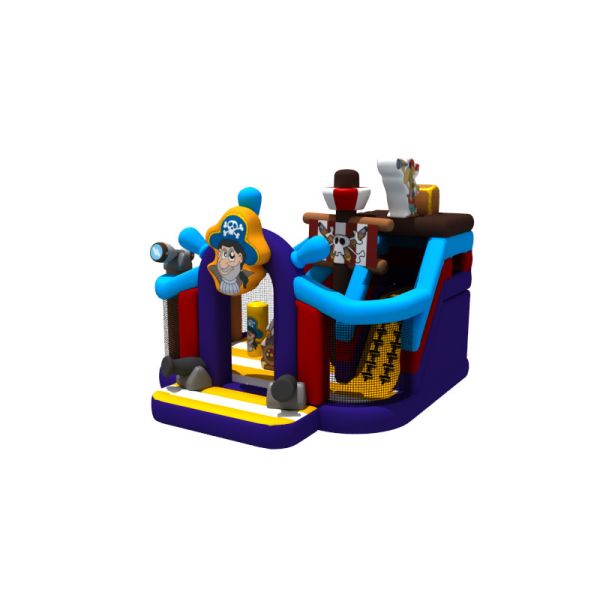 Buy Pirate Theme Inflatable Bouncer With Slide Combo Inflatable Bubble House Playground For Outdoor at wholesale prices