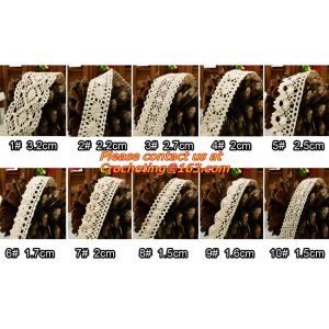 exquisite elastic stretch Crochet Lace trim handmade 7cm Cotton Lace
