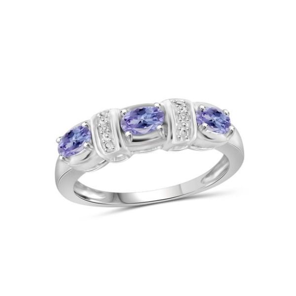 Jewelers Club Tanzanite Ring Birthstone Jewelry with White CZ