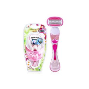 LSXA1000 Pink Color Razor for women With Dual 3 Blades Head