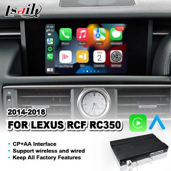 Wireless Android Auto Carplay Interface for Lexus RC 350 300h 200t 300 AWD F