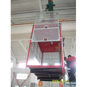 Electric Construction Hoist Elevator Single Cage , Building Lift
