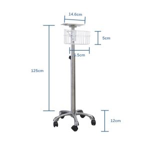 Powder Coating Patient Monitor Trolley 5.6kg for Hospital Use