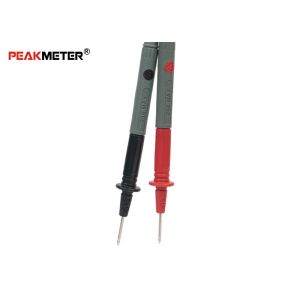 Electrical Multimeter Test Probes Gold Plate Wire Pen Cable Red + Black