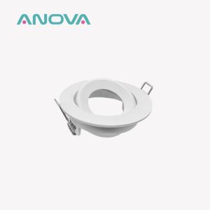 Architectural Die-Cast Aluminum Recessed Spotlight Frame With 20° Tilt And Bi