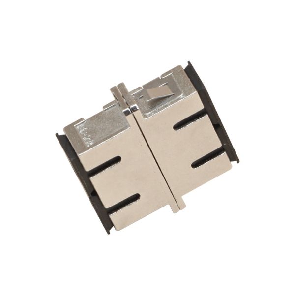 Buy SC singlemode adaptor Insertion Loss 0.1dB SC flange Simplex / Duplex With Flange Fiber Optic Adapter at wholesale prices