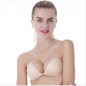 F1030 Factory backless invisible push up padded strapless bra