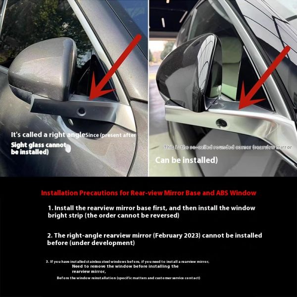 Custom Black Side Mirror Base Upgrade for Lixiang L9L8L7 SFP Paste Modification Improved Functionality