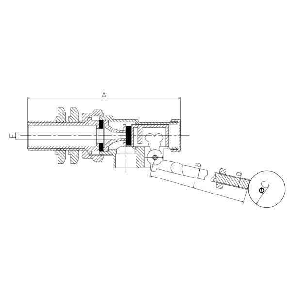 DIN 259 1/2 Inch To 2 Inch Brass Float Valve EAC Male Connection