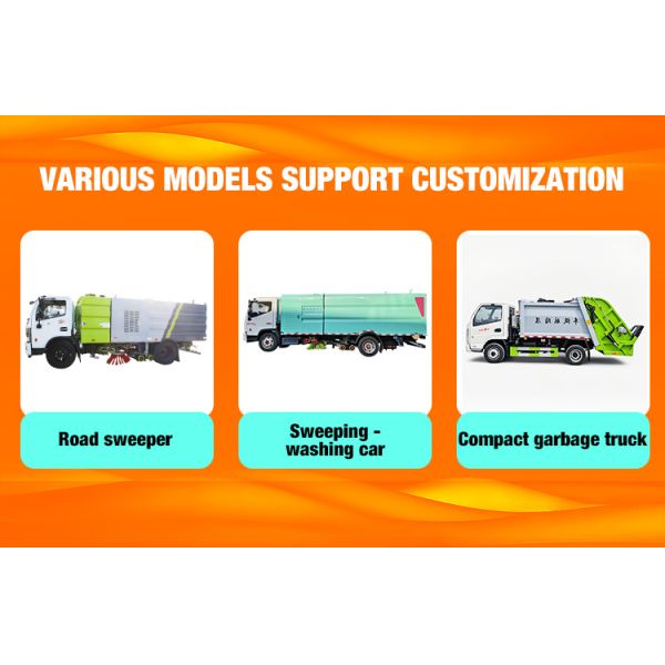 Asphalt Road Maintainer Street Maintenance Washing and Sweeping Truck Electric Road Maintenance Truck