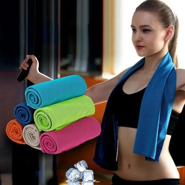 Buy KILINE Outdoor Cold Towel Sports Magic Cold Towel Quick-drying Cooling Ice Silk Gym Towel at wholesale prices