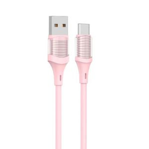 Quality OEM Pink USB to Type-C Cord Charge Smart Devices with CC60W/CL27W 3A Output for sale