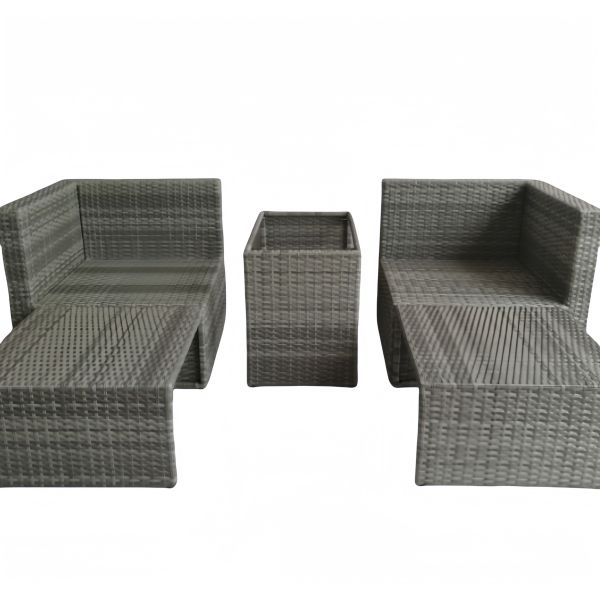 3 2 Seater Rattan Conservatory Sofa Set Comfortable Cushions Outdoor Garden