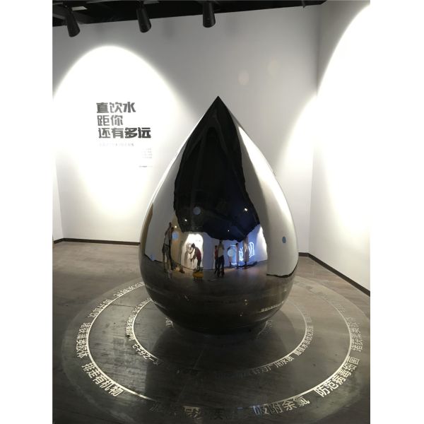 Buy Custom Metal Outdoor Abstract Sculpture Stainless Steel Mirror Water Drop Sculpture at wholesale prices