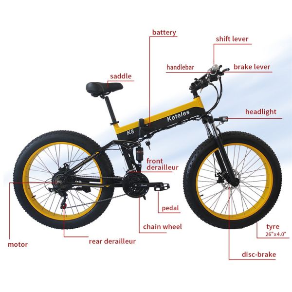 Wholesale China factory light weight electric bike folding bicycle