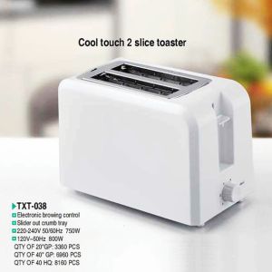 Hotel Room Service Stainless Steel Electric Toaster with Variable Browning