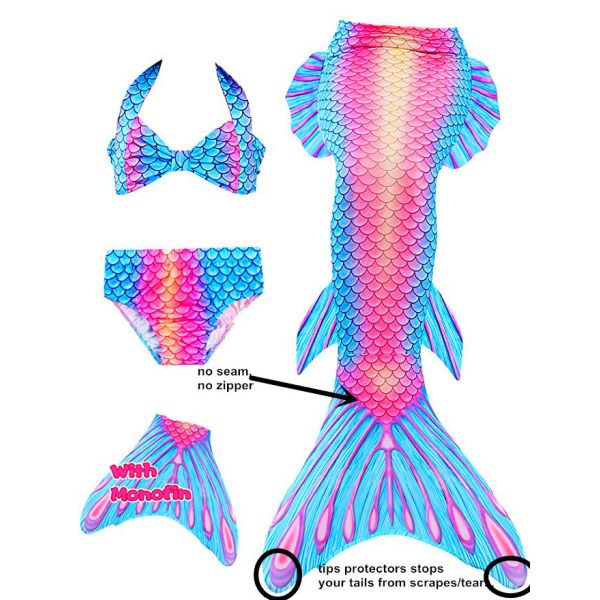 Buy Beach Seaside Mermaid Tail Swimming Suit / Mermaid Performance Costume at wholesale prices
