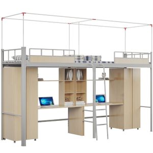 Support customization Beautiful and practical, double student apartment bed with