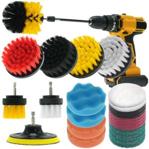 Quality Polypropylene Hair Drill Brush Attachments Set Yellow 25pcs for sale