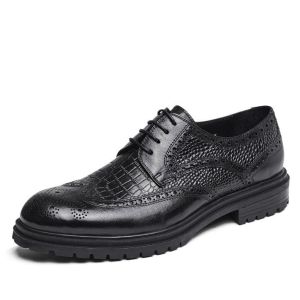 Quality Comfortable Mens Leather Loafers Summer Durable Mens Brown Slip On Dress Shoes for sale