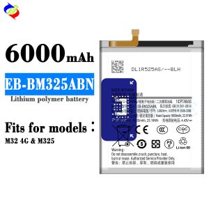 6000mAh Capacity Gray Rechargeable Replacement Battery for Samsung M32 4G EB
