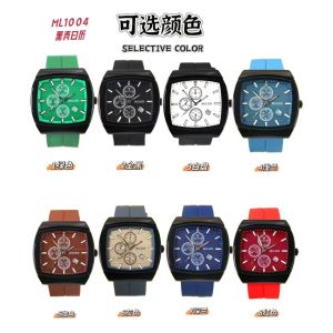 Custom White Dial Luxury Men's Watch Multiple Color Analog Display