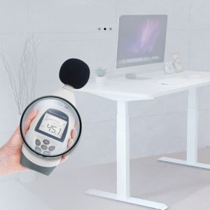 Electric Sit Standing Study Table for CEO Office and SPCC Steel/Iron Frame Dual