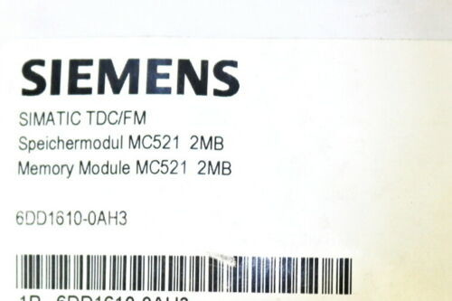 Buy Siemens Simatic MC521 2MB 6DD1610-0AH3 Programmable Circuit Board at wholesale prices