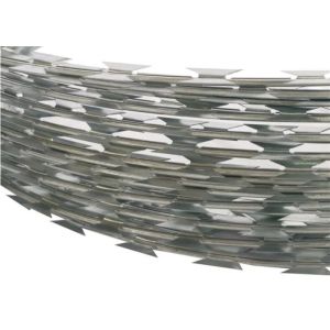 960mm Galvanized Concertina Security Fence Razor Barbed Wire Top