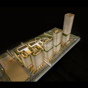 1/100 Riyadh Kings' Square Office Building Model