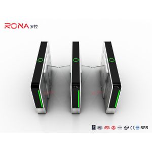 Automatic Pedestrian 304 Flap Barrier Gate With Servo Motor 900mm Width