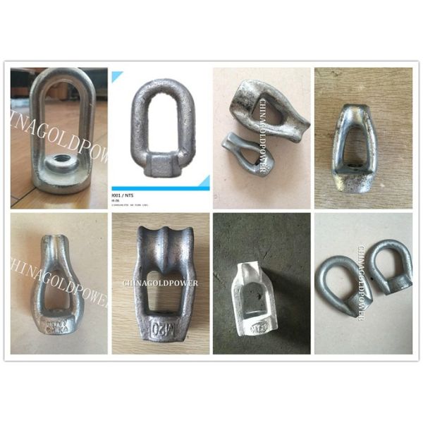 Electric Power Fittings / Transmission Line Fittings Single Thimble Nut