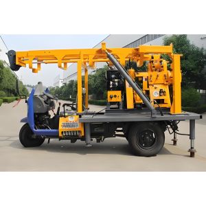 Wheeled Hydraulic Water Well Drilling Rig 200 Meter For Agricultural Irrigation