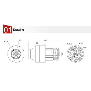 Hand-held Vacuum Cleaner Brushless DC Motor