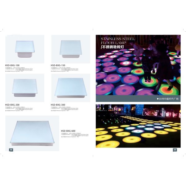 Buy Stainless Steel 26LM Waterproof IP67 Floor Rainbow Lamp at wholesale prices