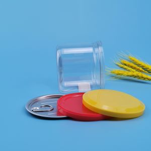 Plastic 340ML Peel Off 22g Plastic Cookie Jar Containers