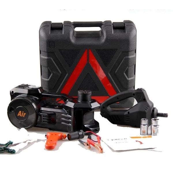 New 2016 3 in 1 Car Electric Jack Set with lifting/inflating/electric wrench