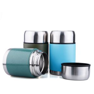 Thermos Vacuum Food Container Double Wall Hot Food Flask 500ml 600ml 700ml 800ml