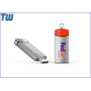 Smoothing Metal Cover Twisting Stick 128GB Flash Drive LED Light