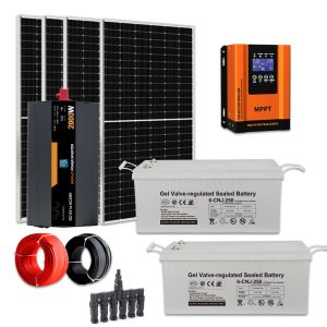China Home Solar Energy System 2KW Solar Panel Kit Off Grid With Mounting System on sale