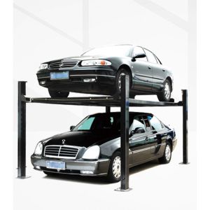 China Iso 4 Post Car Stacker Hydraulic Parking Lift Double Level on sale