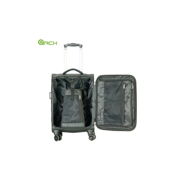 Carbon Material Travel Trolley Checked Luggage Bag With Link-to-Go System