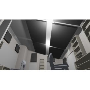 Studio Ceiling Tiles 50mm Thick Soundproofing Fabric Wrapped Acoustical Panels