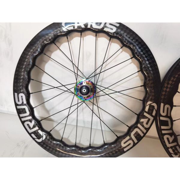 BMX Carbon Wheelset 1.8kg Weight for Crius Folding Bike Long-Lasting Performance