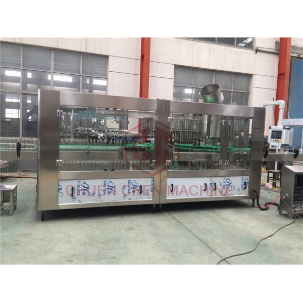Basil Seed Filling And Capping Machine / Glass Bottle Juice Rinsing Bottling