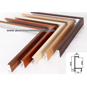 Wood Grain Effect Aluminium Picture Frame Mouldings For Art Show