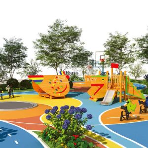 Guangzhou commercial customized children outdoor play equipment supplier in