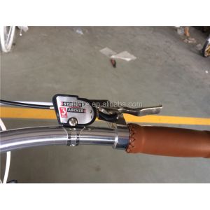 Lady Road Bike Inner 3 Speed Chrome Frame City Bicycle with Steel Fork Material