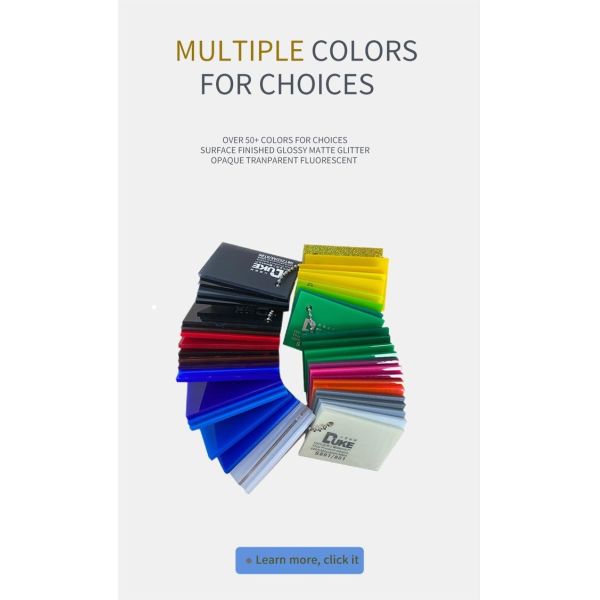 Unbreakable Translucent Light Blue Colored Cast Plexiglass Sheet